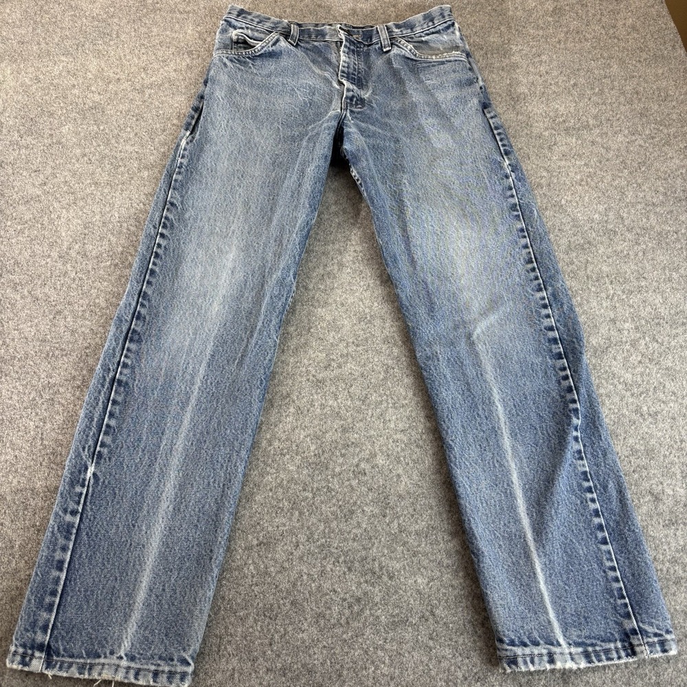 Bulwark FR Jeans Mens 33x32 (Fits 32x30) Flame Resistant Straight Leg Work Faded